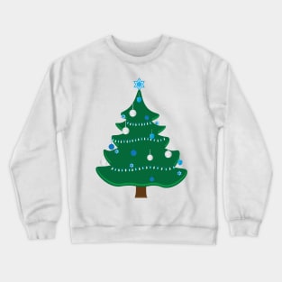 Decorated Jewish Hanukkah Christmas tree Crewneck Sweatshirt